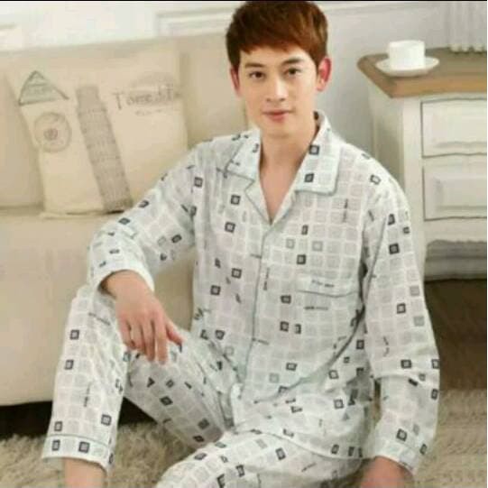 Baju Tidur Pria Dewasa Motif Kotak Kotak/ Piyama Cowok