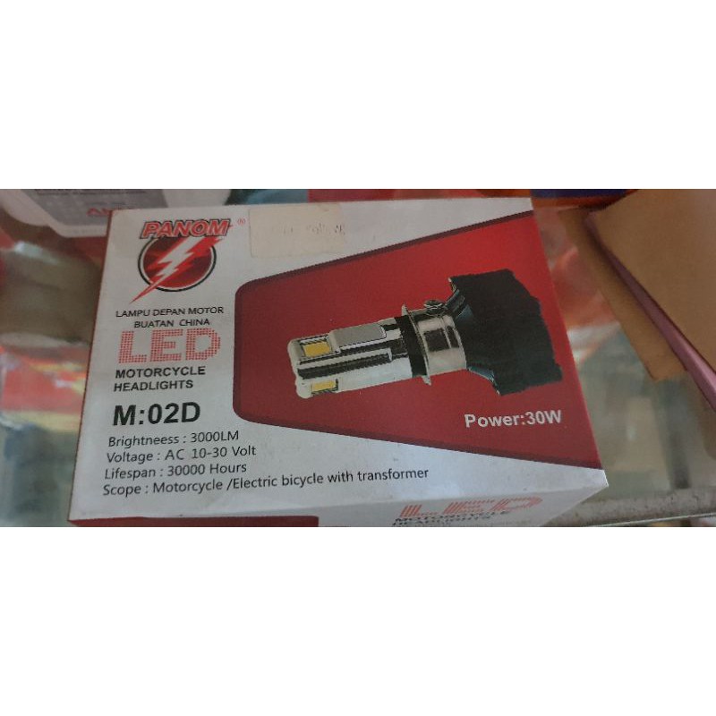 LAMPU LED PANOM kuning lampu depan led motor led 3 sisi
