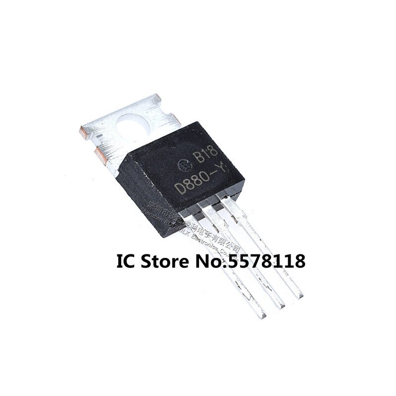 (Ready Stock) 10pcs/lot D880 KSD880Y TO-220 NPN transistor 3A 60V transistor