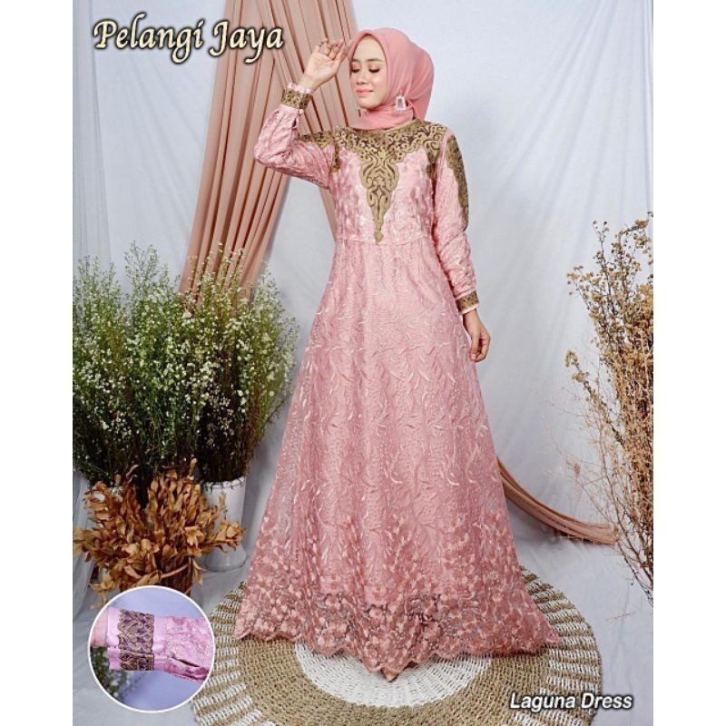 NEW BAJU PESTA /GAMIS LAGUNA/FASHION MUSLIM/BY PELANGI JAYA