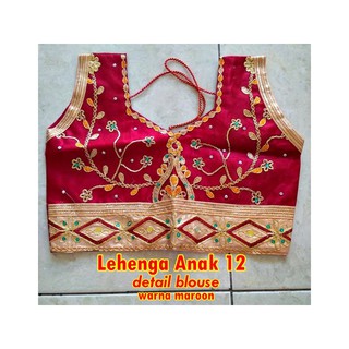 Lehenga Anak Maroon Umur 4 5 6 7 8 9 10 11 tahun Baju Lehenga Anak Maroon Umur 4 5 6 7 8 9 10 11 tahun Baju