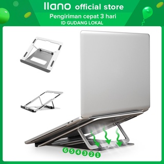llano Stand Holder Bahan Aluminium Alloy Dapat Disesuaikan untuk Laptop