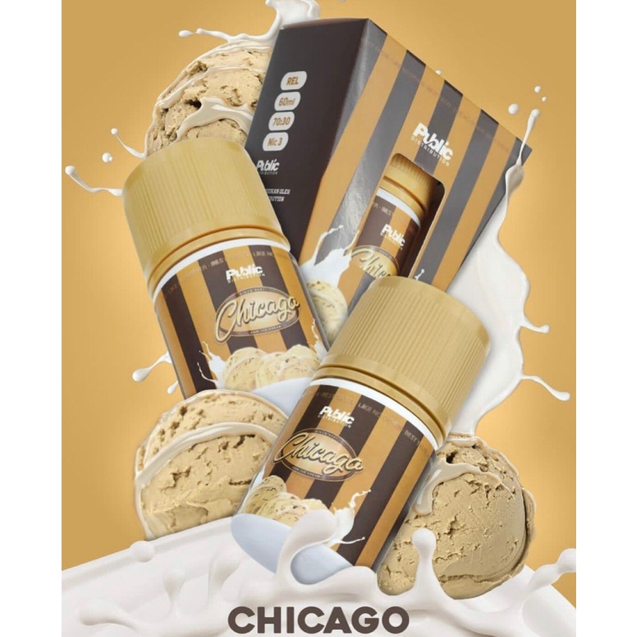 [NEW!!!] CHICAGO V2 RUM ICE CREAM 60ML - 100% AUTHENTIC LIQUID