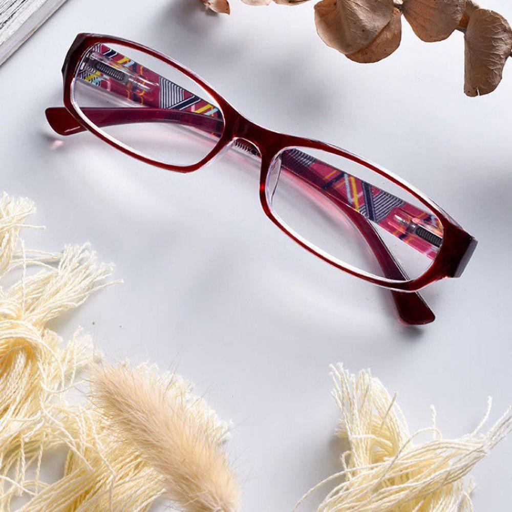 Mxbeauty Presbyopia Kacamata Wanita Mengemudi Penglihatan Perawatan Kotak-Kotak Bingkai Persegi Baca Pembesaran Hyperopia Eyewear