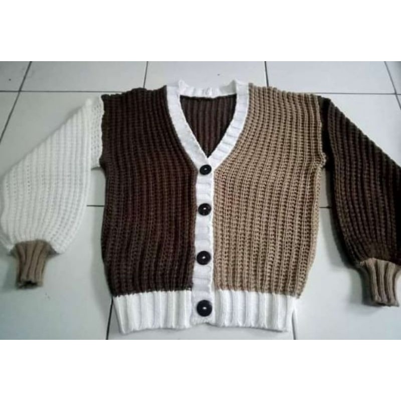 Queenfashion17/Elsa cardigan anak