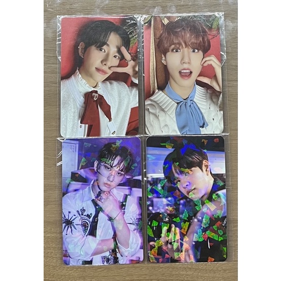 stray kids christmas evel album glitter photocards hyunjin changbin seungmin