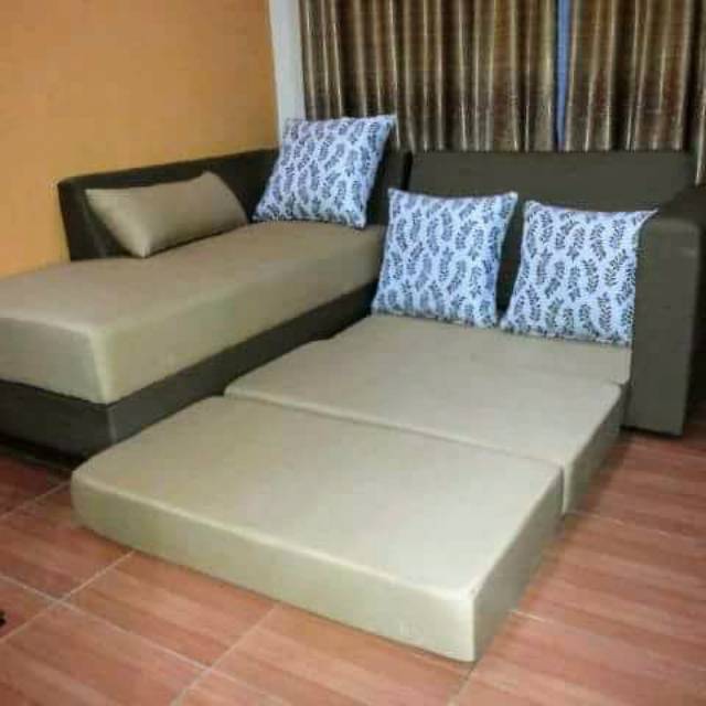 Sofa bed L / sofa bed keren / sofa bed besar / sofa bed kuat / sofa bed murah