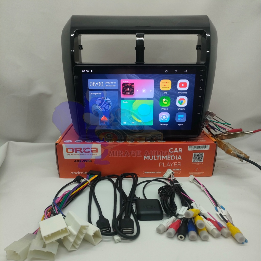 Head Unit Android Orca Eco series  Toyota Agya - Ayla 9 inch Plug And play-3