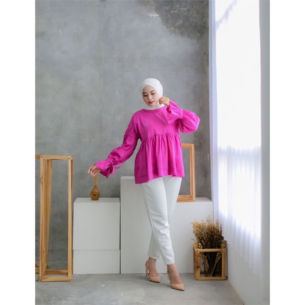 GHEA BLOUSE HALWA APPAREL ATASAN FORMAL NONFORMAL CASUAL ALL SIZE