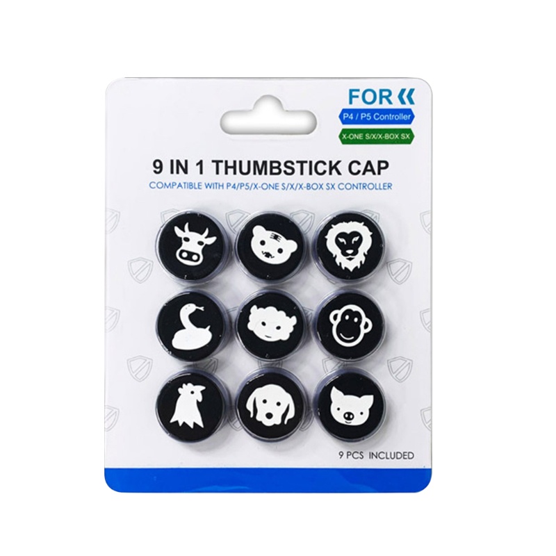 Vivi 9set Tutup Kancing Universal Animal Button Caps Comfortable Feel Cover