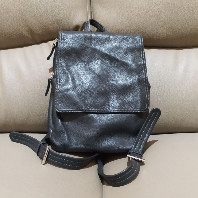 (NET) Ransel Tignanello / Tignanello Backpack Preloved / Ransel Kulit Asli / Genuine Leather