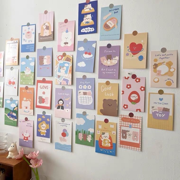 

[Selcyshine] Postcard Aesthetic Picture Post Card Wall Deco Aesthetic / Poster Card Wall Deco Home