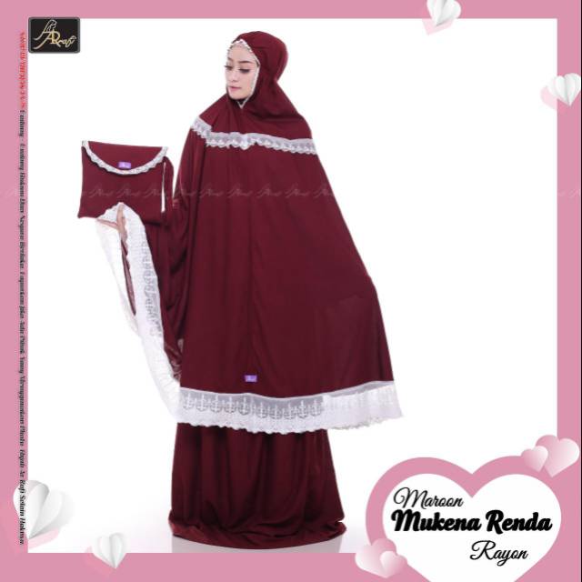 NIFA AR RAFI - MUKENA RENDA - MUKENA RAYON RENDA