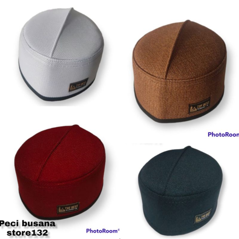 Peci sagofah turki Terbaik polos merah dan polos putih Coklat hitam merah marun  songkok peci haji p