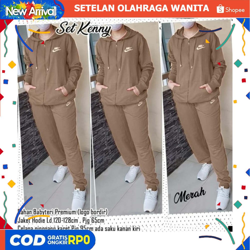 MODEL TERBARU ☹• Setelan senam jumbo adidas setelan olahraga setelan trening wanita baju senam musli