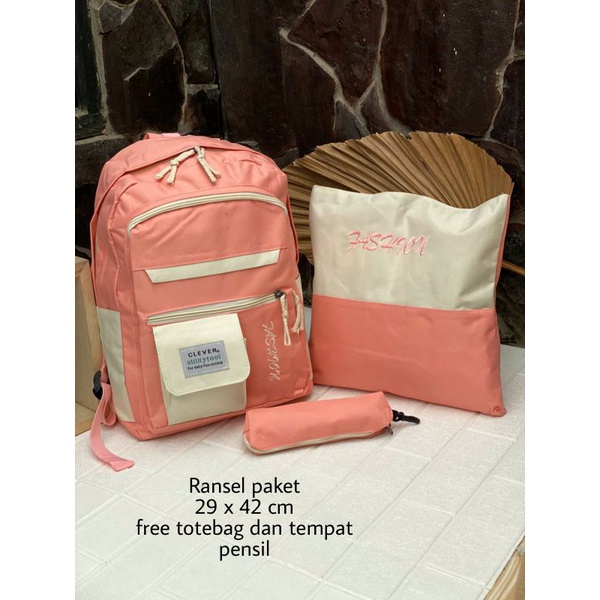 Ransel Paket Tas Wanita Ukuran Besar