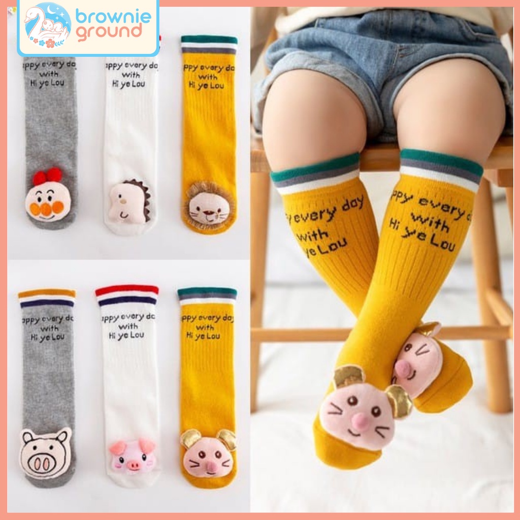 Kaos kaki panjang 3d bantal / kaos kaki panjang bayi / kaos kaki anak karakter import