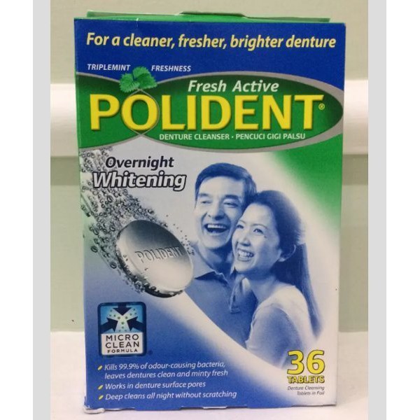 Polident Pembersih Gigi Palsu.