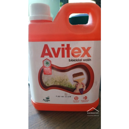 Avitex Biocidal Wash 0.9L Cairan Pembersih Lumut &amp; Jamur