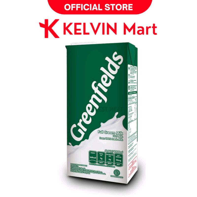 

Susu Greenfields Milk Full Cream pck 1000 mL / 1 L | KELVIN Mart