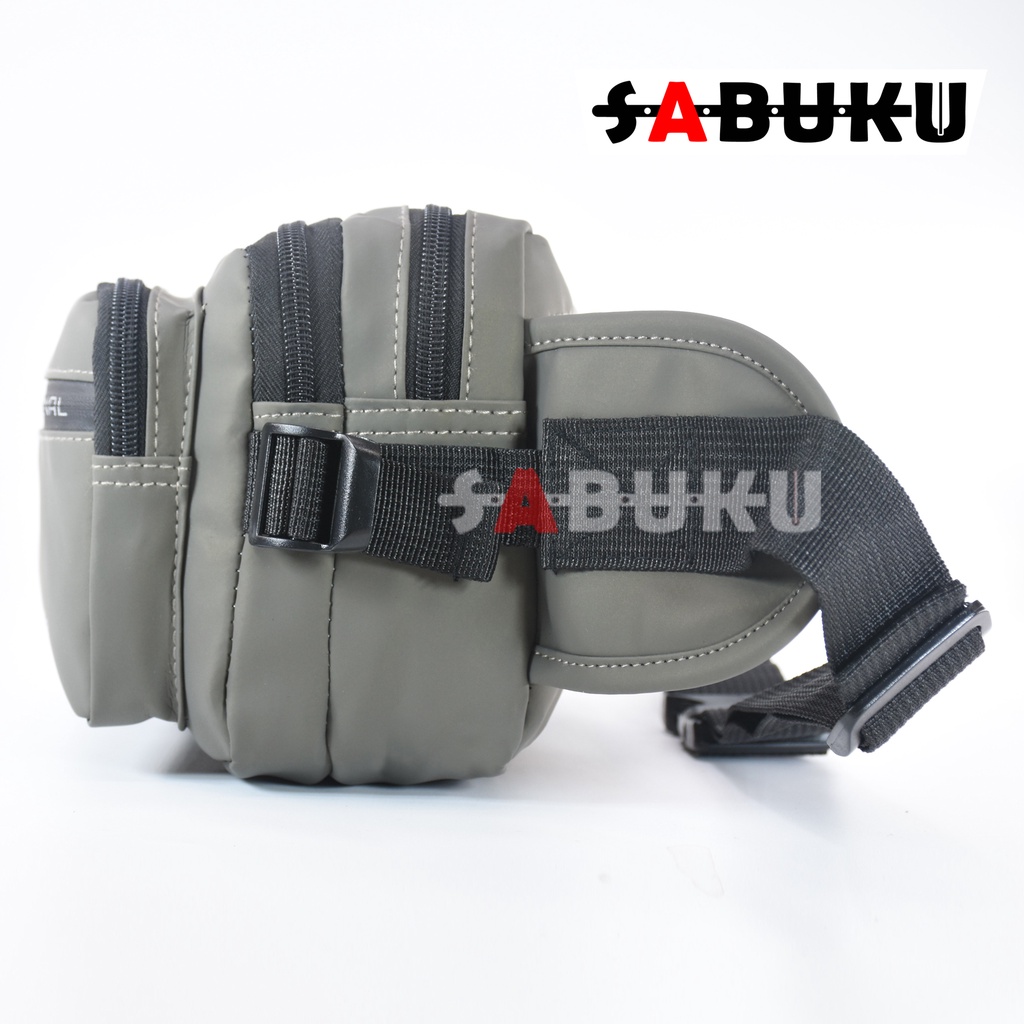 Tas Selempang Anti Air Pria Multifungsi Fashion Korea Distro Waistbag Pinggang Cowok - 151