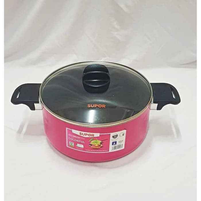 Supor Fruits Nonstick Pan - Panci Pink Supor Anti Lengket 24 cm