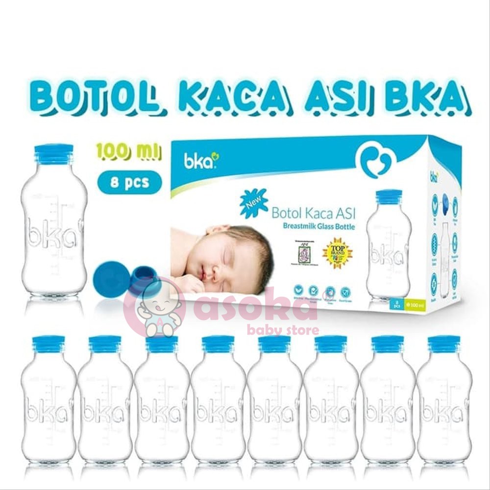 Botol Kaca ASI BKA 100ml isi 8 ASOKA