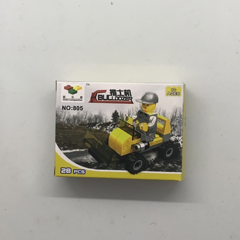 LITTLE COMPANION BUILDING BLOCK LEGO MINI BULLDOZER