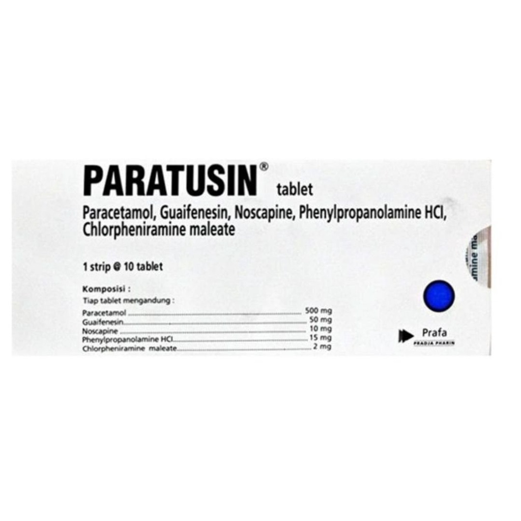 Paratusin tablet per lembar