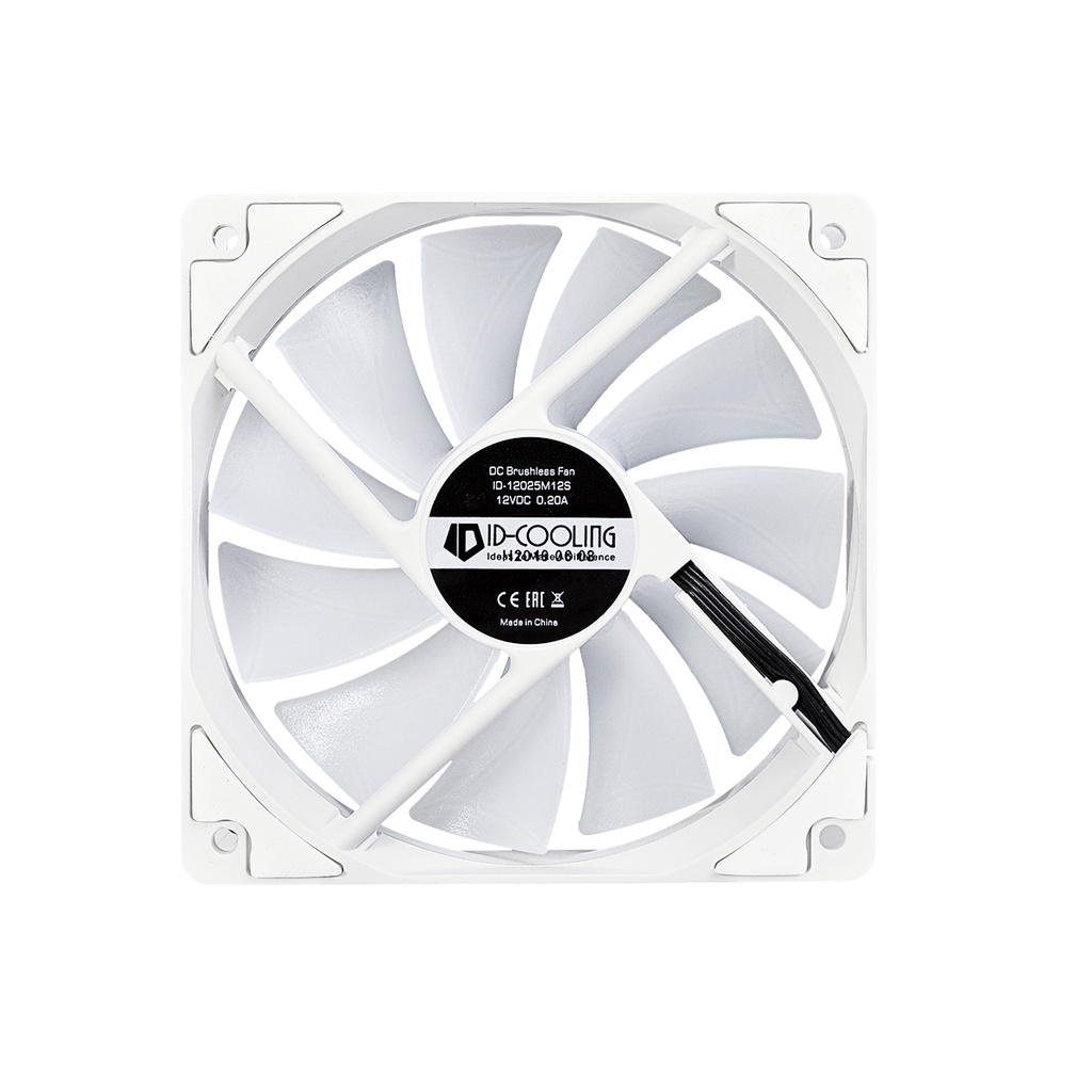ID-COOLING XF-12025 RGB SNOW SINGLE 120mm PWM Fan Case / Casing 12cm