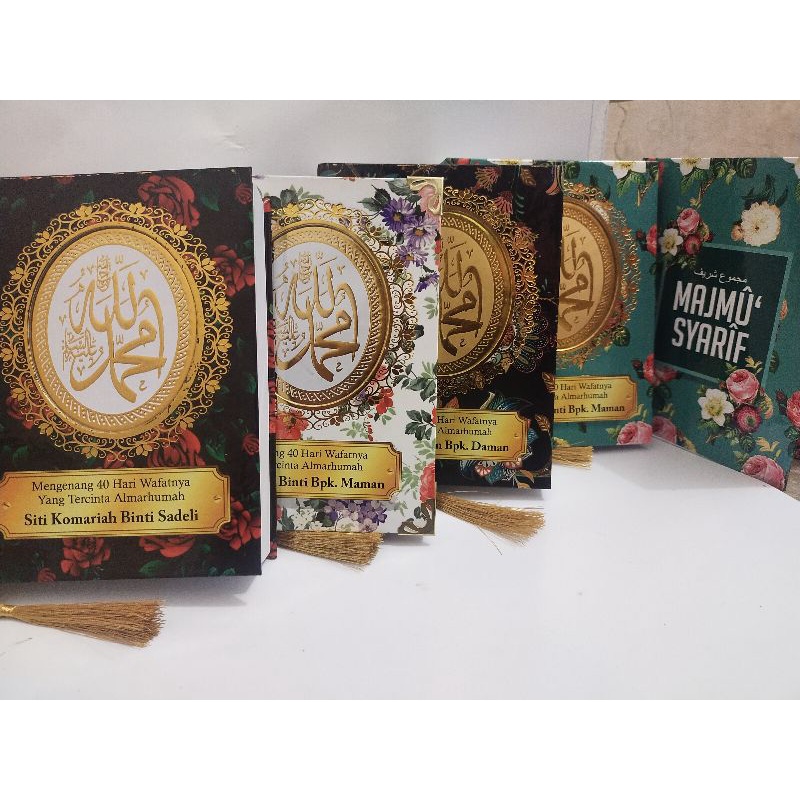 Majmu Syarif Kamil Hard cover Custom Lengkap Arab dan Latin 484halaman Hvs#Majmu Syarif souvernir ta