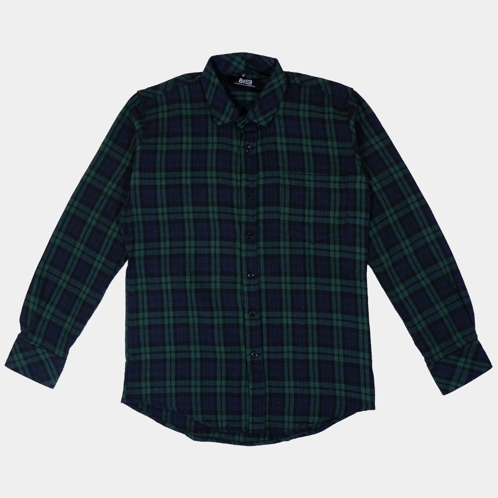 Kemeja Flanel Pria Lengan Panjang Kemeja Motif Kotak Kotak Premium Kemeja Cowok 04