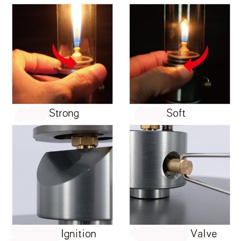 BRS Lampu Gas Lantera Camping Candlelight Windproof Lamp - BRS-55