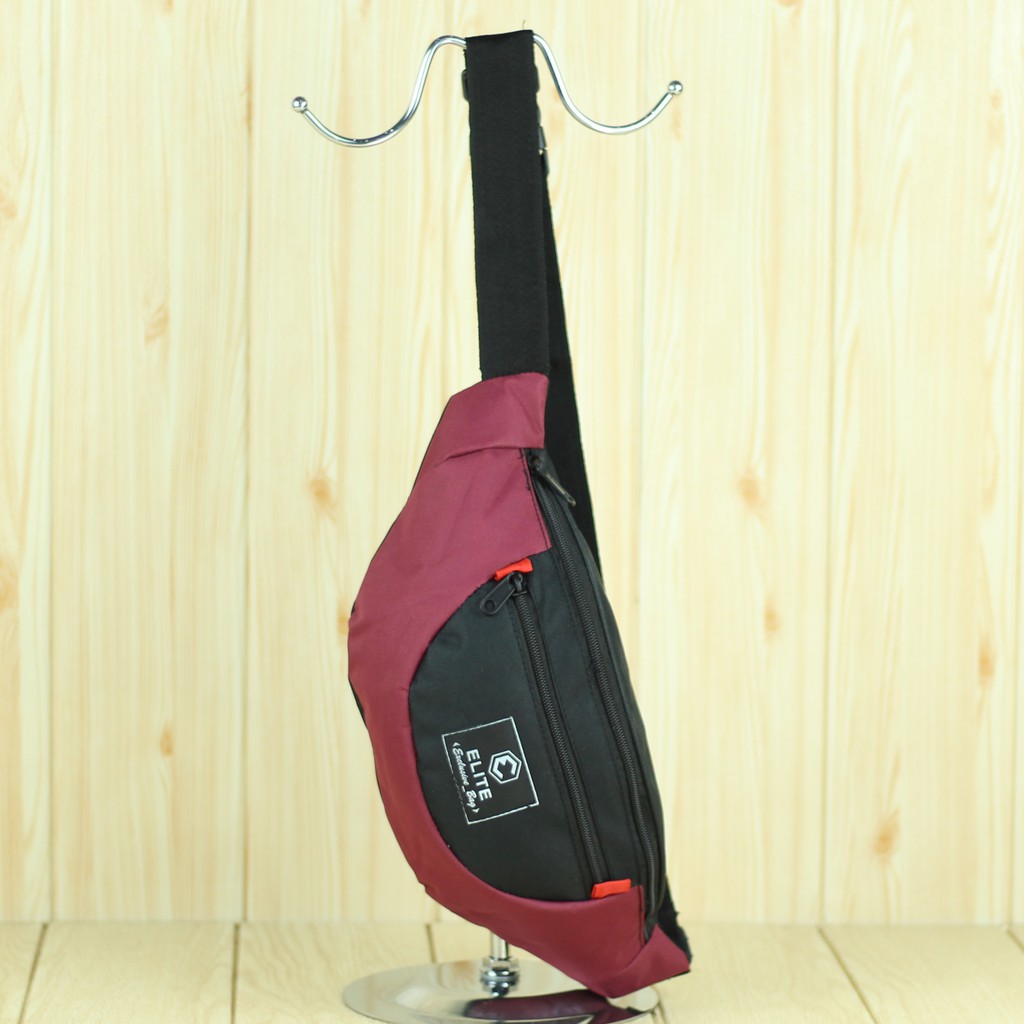 Tas Pinggang Laki-Laki Distro Bahan Tebal Bagus Keren Slempang Pria Hangout Selempang Murah Meriah