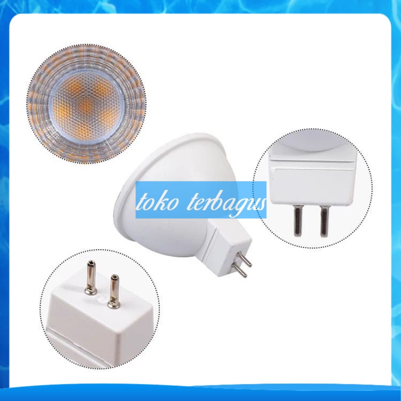 Lampu Halogen LED 6w watt Fitting MR16 Awet Super Terang