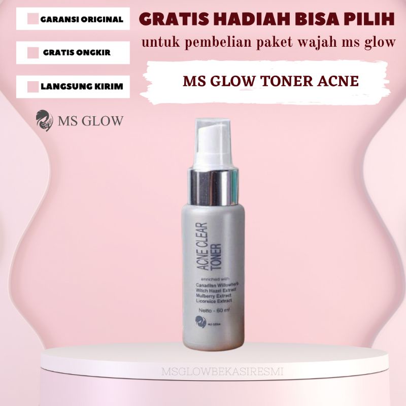 MGBR - MS GLOW BEKASI RESMI - MS GLOW TONER ACNE - TONER JERAWAT MS GLOW - ms glow toner acne - ms g