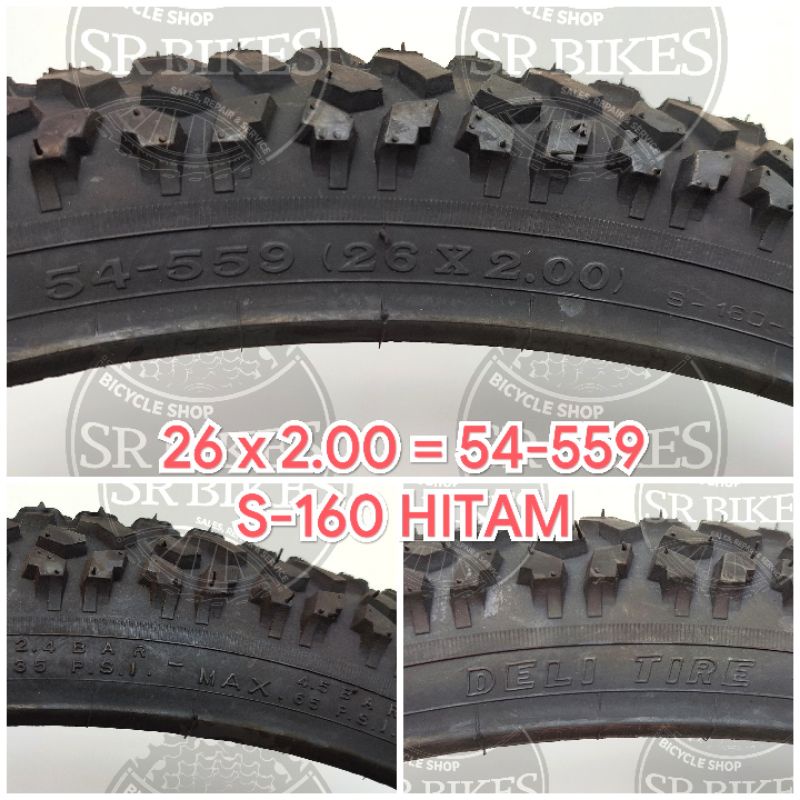 Ban Luar 26 x 2.00 (54-559) Sepeda MTB Gunung. SWALLOW DELI TIRE. BELI 2 pcs ONGKIR 1 KG