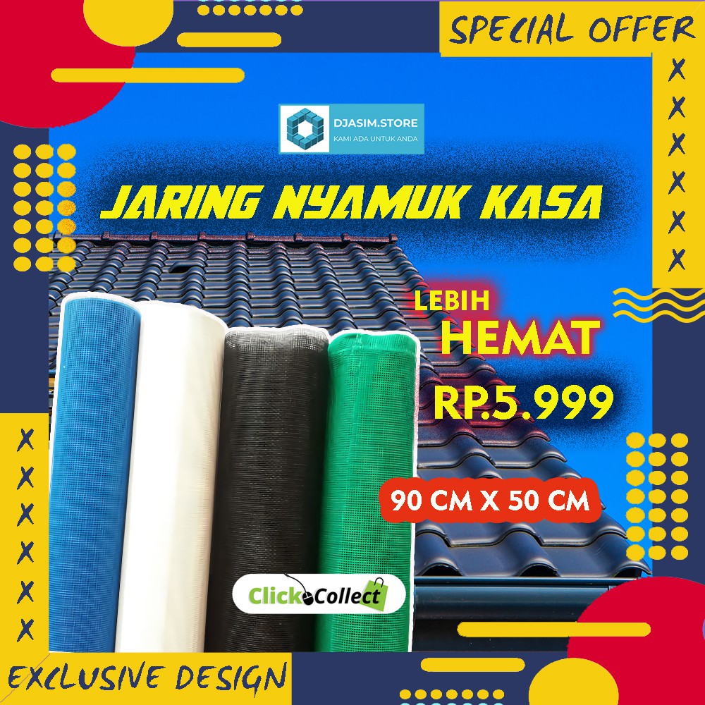  Jaring nyamuk kawat  kasa nyamuk  nylon Ventilasi Jendela 