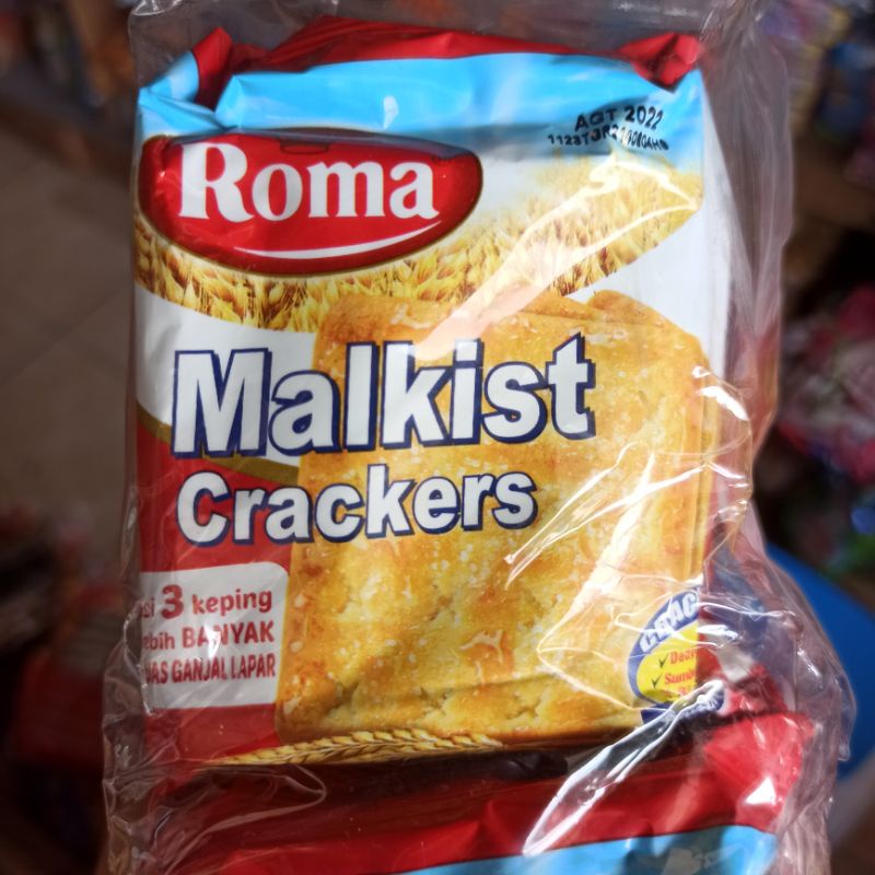 Biskuit Roma Malkist Crackers Renceng