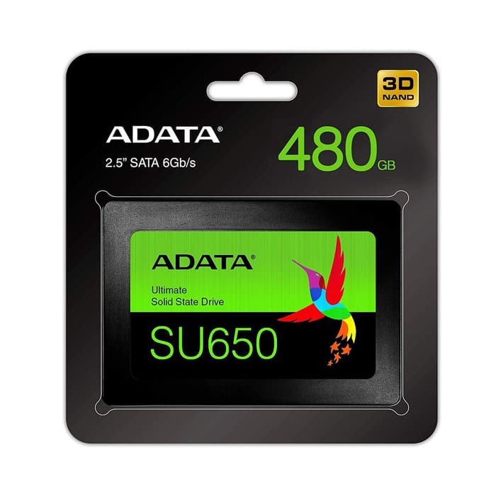 READY AGAN SSD ADATA SU650 480GB SATA III ( R/W Up to 520 / 450MB/s )