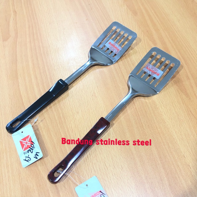 Susuk sutil spatula stainless steel murah gagang plastik 2101