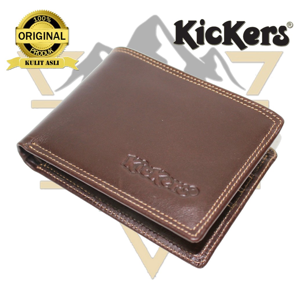 Dompet Kulit Pria Asli kulit sapi Kickers ( 100% Full Kulit Sapi Asli ) TANPA KAIN FURING