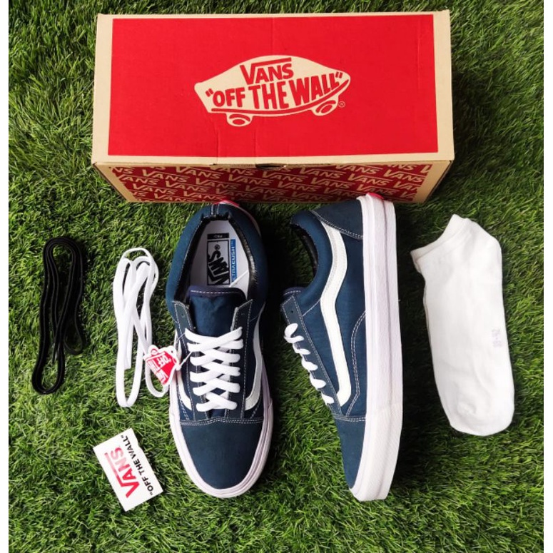 SEPATU PRIA VANSS OLDSKOOL NAVY MONO WAFLE DT BNIB MADE IN CHINA PREMIUM IMPORT SEPATU PRIA SEPATU WANITA SEPATU SNEAKERS