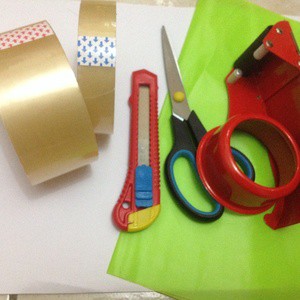 

Paket packing lengkap gunting cutter lakban tape dispenser metal
