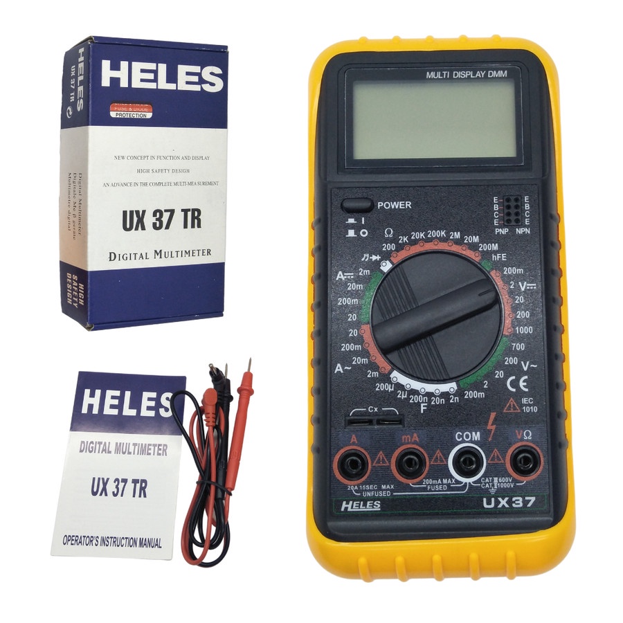 Multimeter Heles UX37TR Multitester Digital UX 37 TR Tester Besar UX-37TR Avometer