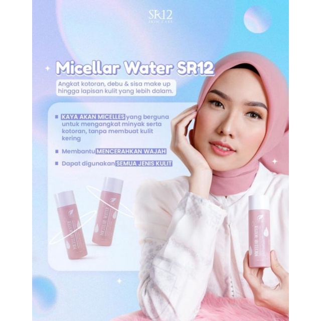 MICELLAR WATER SR12 / PEMBERSIH MAKE UP