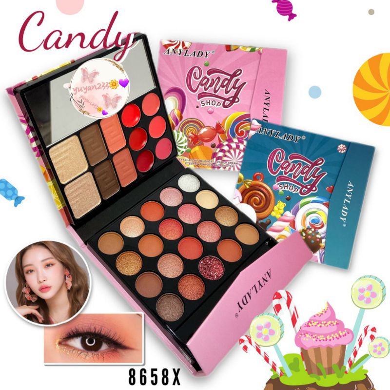 PROMO!!!EYESHADOW MAKE UP PALETTE ANY LADY 8658X/8661E