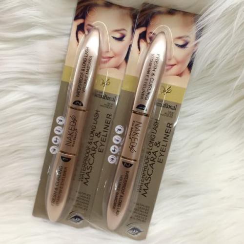 [HL GROSIR] Maskara + eyeliner NAKED 2 in 1 waterproof / mascara naked