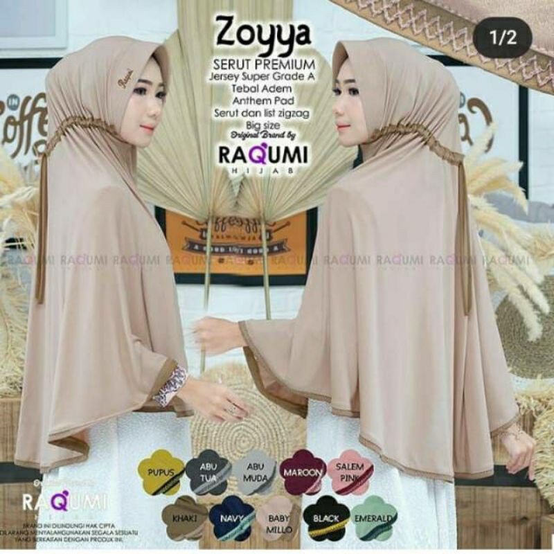 HIJAB JUMBO SERUT ZOYA TERMURAH