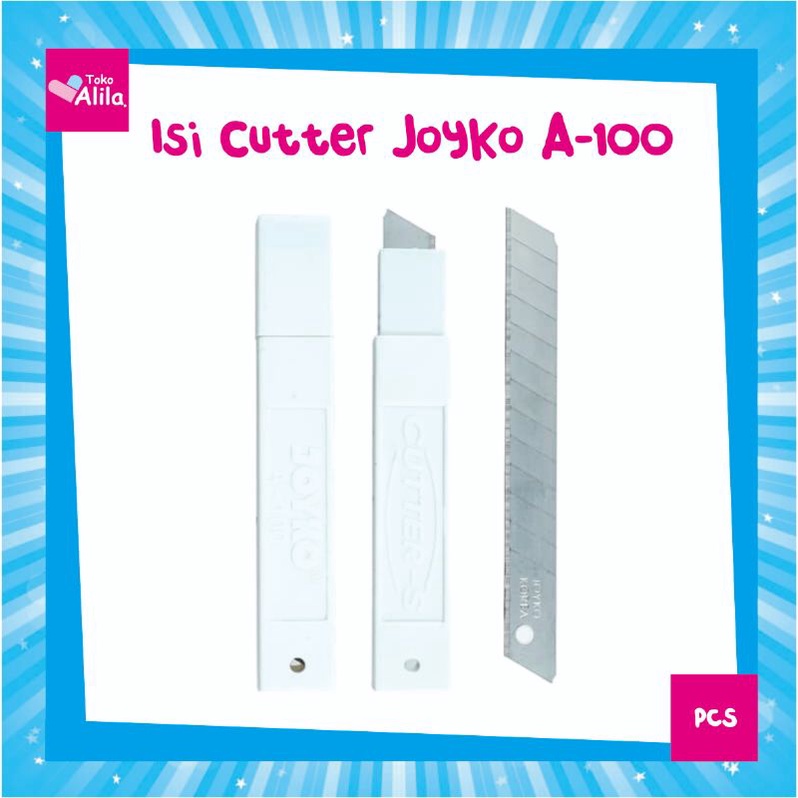 

Cutter Blade Refill Isi Pisau Pemotong Joyko A-100 / K-200 / A-300A / A-300 / A-360 ( 1 Tube 5 Pcs)